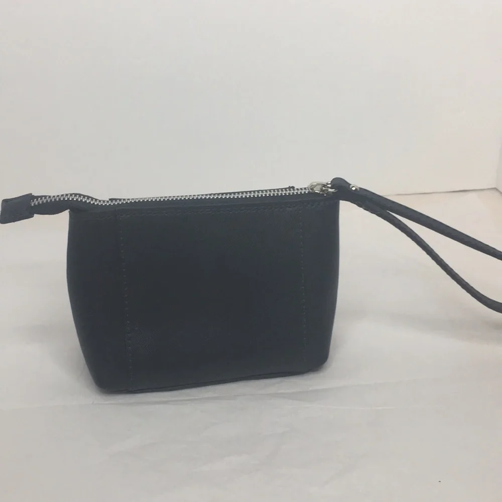 VALENTINA SAFFIANO LEATHER WRISTLET/COSMETICS BAG